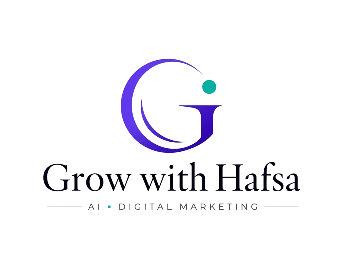 Grow with Hafsa logo